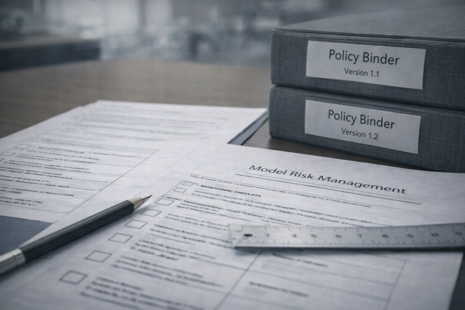 AI governance, model risk management, monitoring, and documentation for regulated institutions